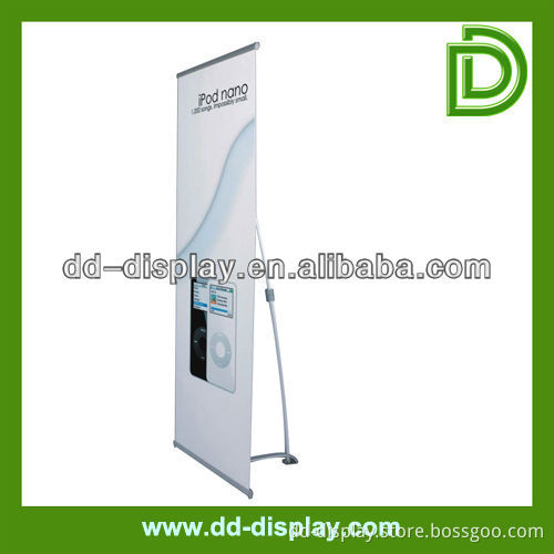 Aluminum L banner for advertising or tradeshow